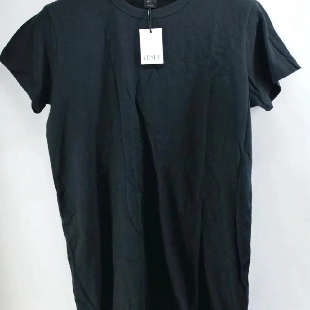LESET Margo Black T-Shirt Dress - Picture 3 of 3
